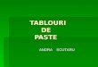 TABLOURI               DE            PASTE