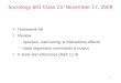 Sociology 601 Class 23: November 17, 2009
