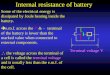 Internal resistance of battery