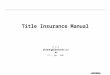 Title Insurance Manual