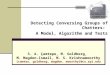 Detecting Conversing Groups of Chatters:  A Model, Algorithm and Tests