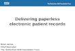 Delivering paperless electronic patient records