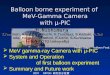 Balloon borne experiment of  MeV-Gamma Camera with μ-PIC