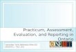 Practicum, Assessment, Evaluation, and Reporting in Ontario