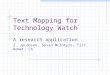 Text Mapping for Technology Watch