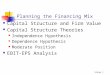 Planning the Financing Mix