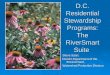 D.C. Residential Stewardship Programs: The RiverSmart Suite