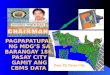 PAGPAPATUPAD NG MDG’S SA BARANGAY 186, PASAY CITY GAMIT ANG CBMS DATA