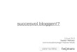 succesvol  bloggen !?