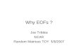 Why EOFs ?