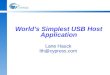 World’s Simplest USB Host Application
