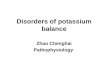Disorders of potassium balance