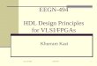 EEGN-494 HDL Design Principles for VLSI/FPGAs