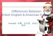 Differences Between British English & American English