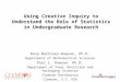 Using Creative Inquiry to Understand the Role of Statistics in Undergraduate Research