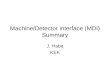 Machine/Detector interface (MDI) Summary