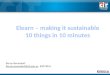 Elearn – making it sustainable 10 things in 10 minutes