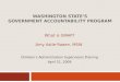Washington State’s Government Accountability Program