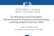EU Research and Innovation Socio-economic Sciences and Humanities Looking ahead to Horizon 2020