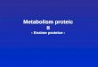 Metabolism proteic II - Enzime proteice -