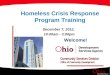 Homeless Crisis Response Program Training