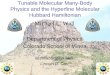 Tunable Molecular Many-Body Physics and the Hyperfine Molecular Hubbard Hamiltonian