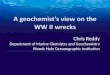 A geochemist’s view on the WW II wrecks