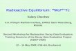 Radioactive Equilibrium:  99 Mo/ 99m Tc Valery Chechev