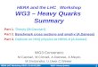 HERA and the LHC   Workshop WG3 – Heavy Quarks  Summary