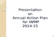 Presentation  on  Annual Action Plan  for IWMP 2014-15