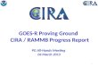 GOES-R Proving Ground   CIRA / RAMMB Progress Report PG  All-Hands Meeting  04 March 2013