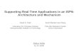 Supporting Real-Time Applications in an ISPN: Architecture and Mechanism