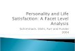Personality and Life Satisfaction: A Facet Level Analysis