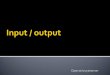 Input / output
