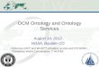 OCM Ontology and Ontology Services