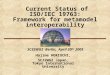 Current Status of ISO/IEC 19763: Framework for metamodel interoperability