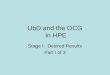 UbD and the OCG  in HPE