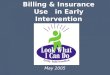 Billing & Insurance Use   in Early Intervention