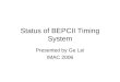 Status of BEPCII Timing System