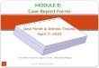 MODULE B:   Case  Report Forms