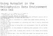 Using Autoplot in the  Heliophysics Data Environment SM31A-1864