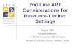2nd Line ART Considerations for Resource-Limited Settings