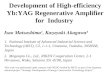 Development of High-efficiency Yb:YAG Regenerative Amplifier for  Industry