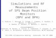 Simulations and RF Measurements  of SPS Beam Position Monitors (BPV and BPH)