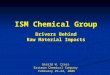 ISM Chemical Group Drivers Behind Raw Material Impacts