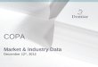 COPA Market & Industry Data December 12 th , 2012