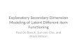 Explanatory Secondary Dimension Modeling of Latent Different Item Functioning