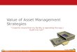 Value of Asset Management Strategies