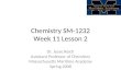 Chemistry SM-1232 Week 11 Lesson 2