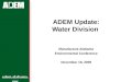 ADEM Update: Water Division